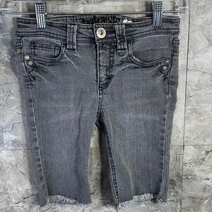Vintage Y2K‎ Grey denim shorts Kids Size 8  #kidswear